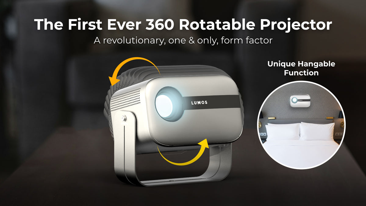 Degrees Projector LUMOS FLOAT Home Cinema | 360 Degree Projector | LUMOS Projector ...